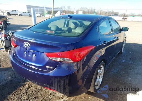 2013 Hyundai Elantra Limited from USA, damaged, VIN 5NPDH4AEXDH433863